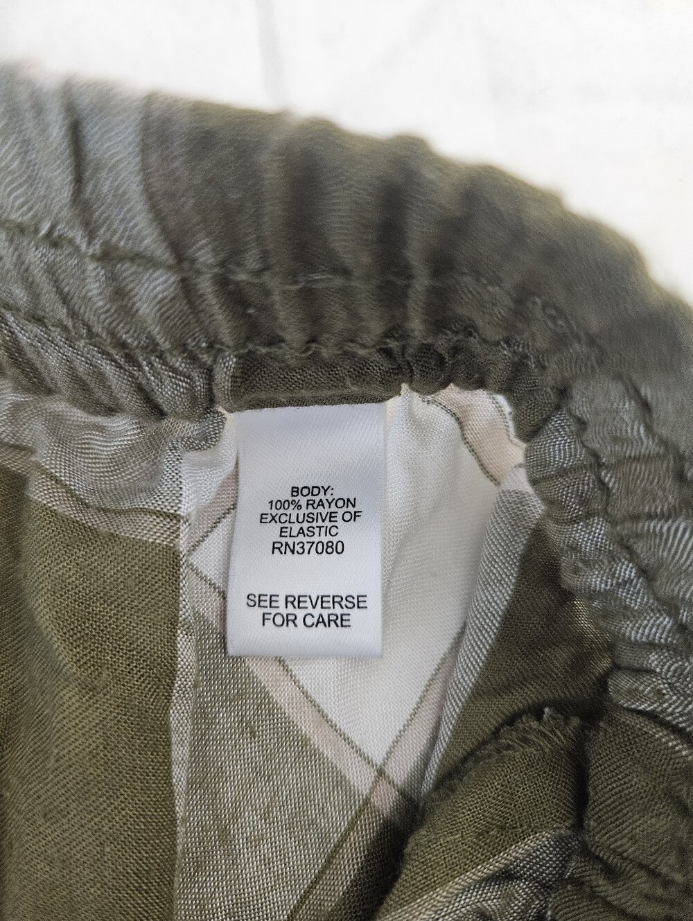 Cato Olive Green Plaid Tiered Maxi Skirt - Casual Boho Style - Picture 8 of 13